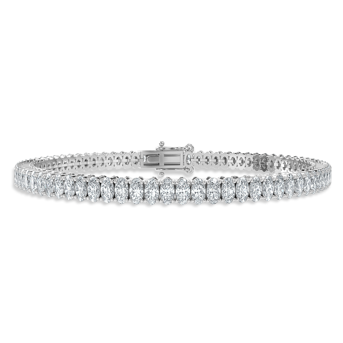 8.00 ct Oval Diamond Claw Set tennis bracelet