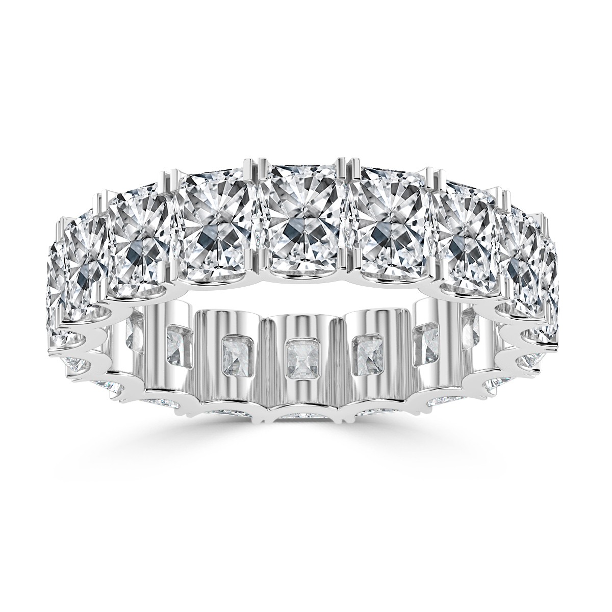 6.00 ct Radiant Cut  Diamond Full Eternity Ring