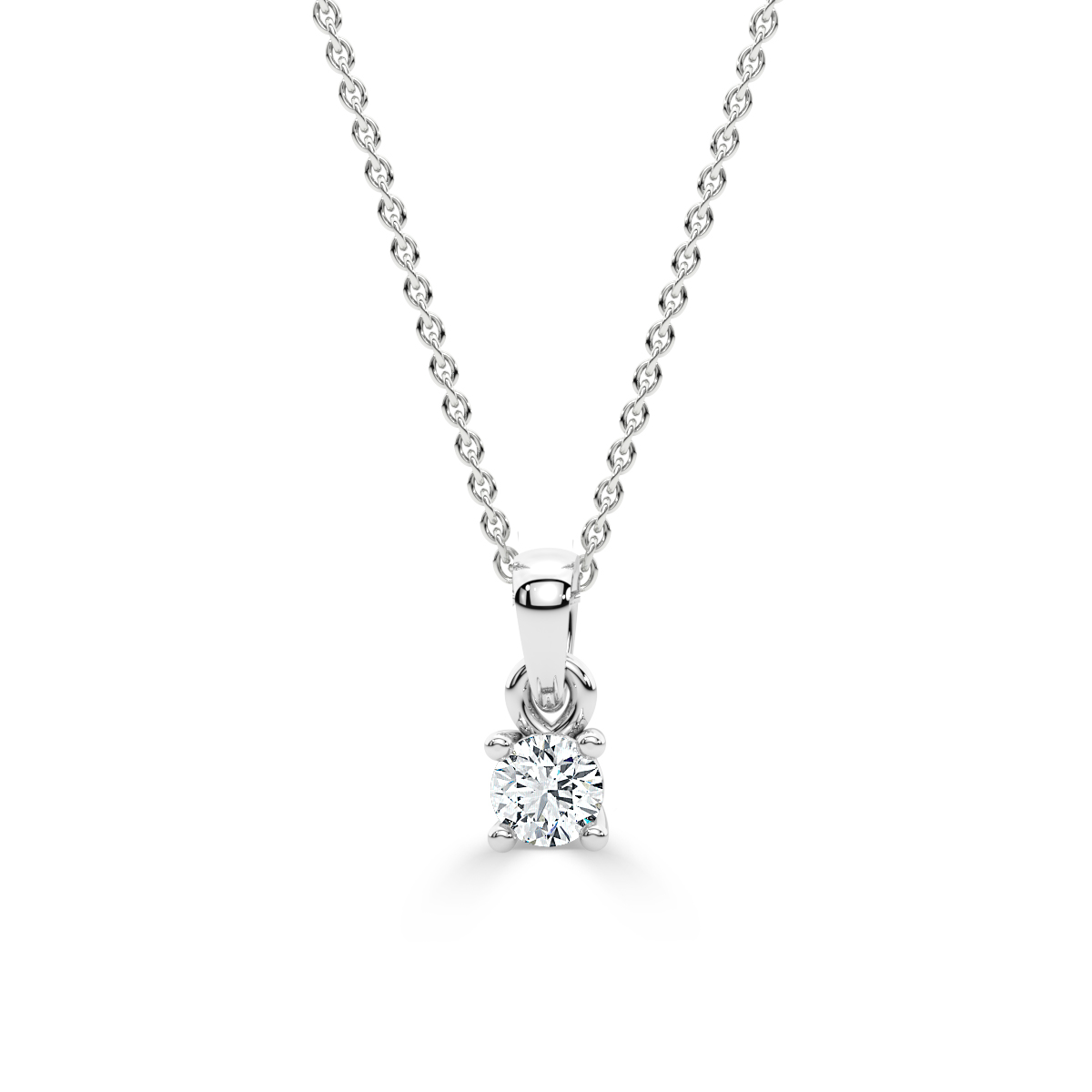 Solitaire Diamond Pendant