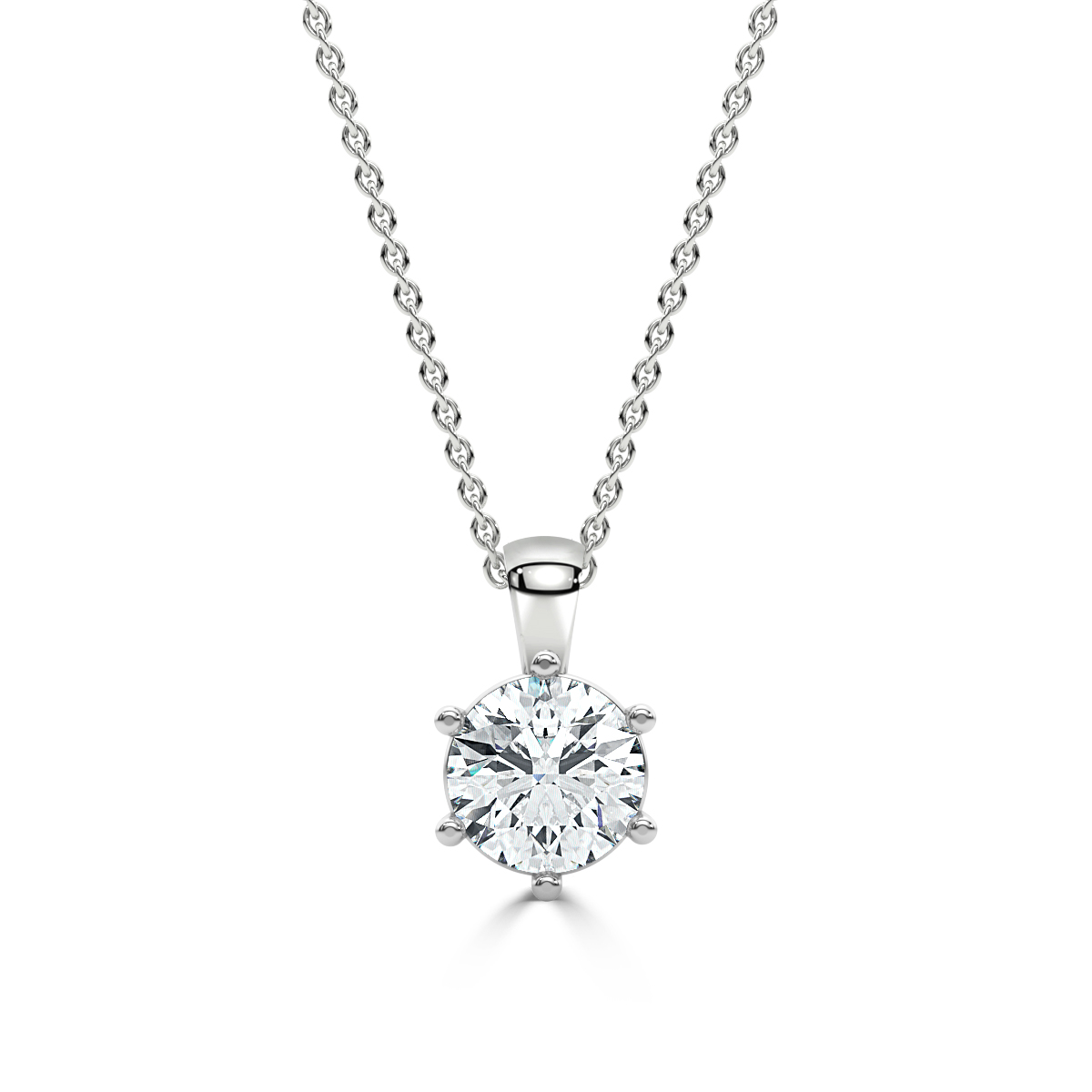 Solitaire Diamond Pendant